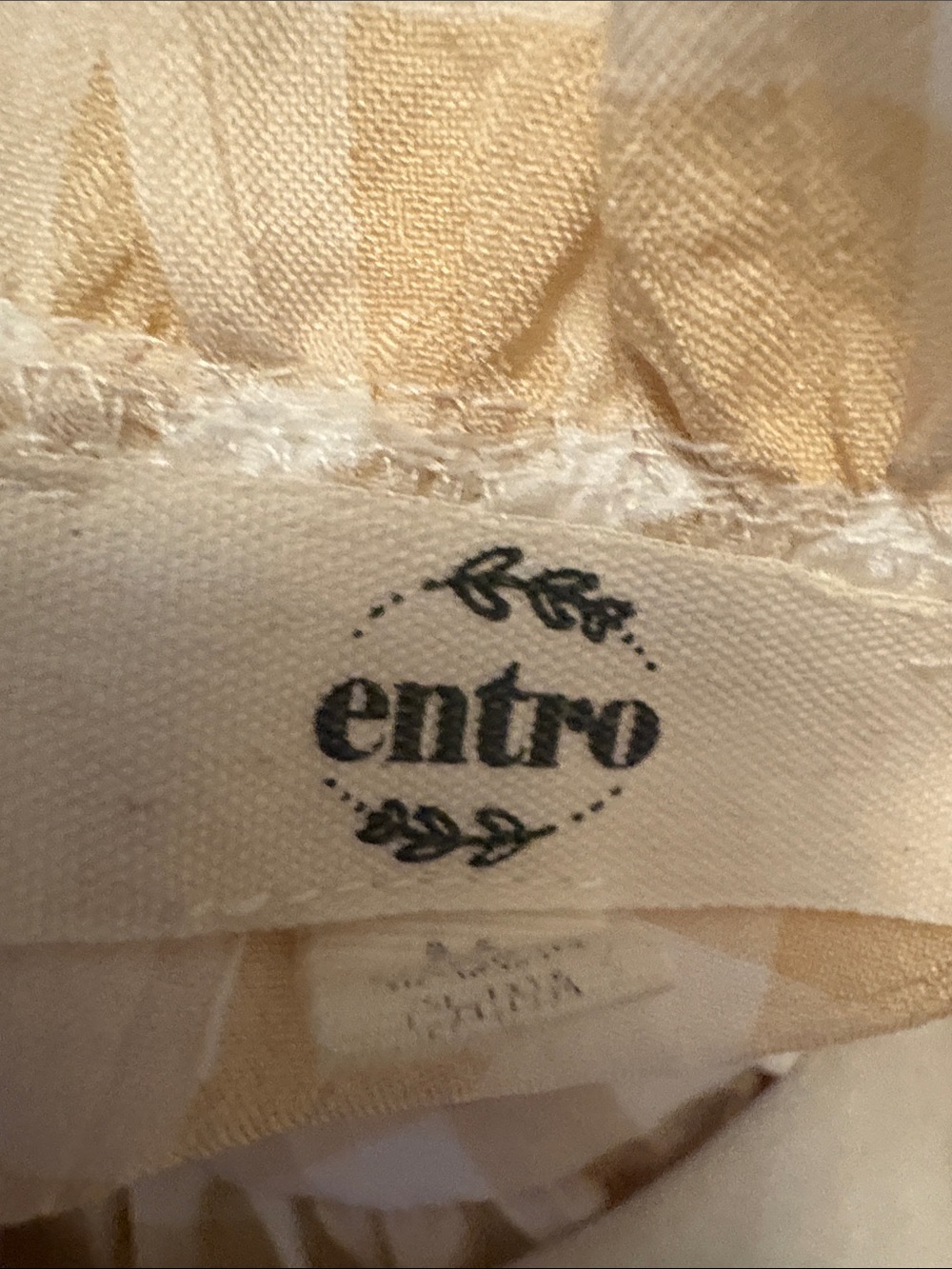 entro Cream and Yellow Gingham Ruffle Tiered Mini Dress - Picture 2 of 6